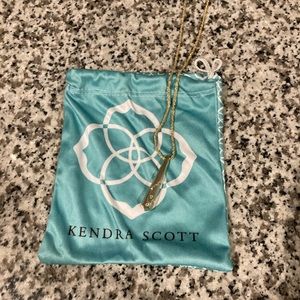 Kendra Scott gold necklace with crystals